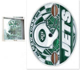 New York Jets Decal 11x17 Multi Use stained Glass Style - Team Fan Cave