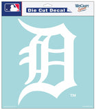 Detroit Tigers Decal 8x8 Die Cut White - Team Fan Cave