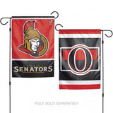 Ottawa Senators Flag 12x18 Garden Style 2 Sided - Team Fan Cave