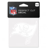 Tampa Bay Buccaneers Decal 4x4 Perfect Cut White - Special Order