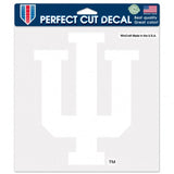 Indiana Hoosiers Decal 8x8 Die Cut White - Special Order-0