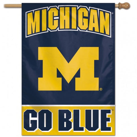 Michigan Wolverines Banner 28x40 Vertical - Team Fan Cave