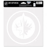 Winnipeg Jets Decal 8x8 Perfect Cut White Special Order - Team Fan Cave