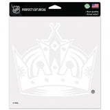 Los Angeles Kings Decal 8x8 Perfect Cut White - Team Fan Cave