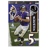 Baltimore Ravens Decal 11x17 Multi Use Joe Flacco Design - Team Fan Cave