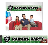 Las Vegas Raiders Banner 12x65 Party Style - Team Fan Cave