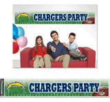 Los Angeles Chargers Banner 12x65 Party Style - Team Fan Cave