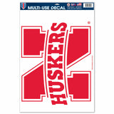 Nebraska Cornhuskers Decal 11x17 Ultra Large Logo - Team Fan Cave