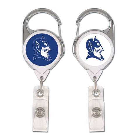 Duke Blue Devils Badge Holder Premium Retractable