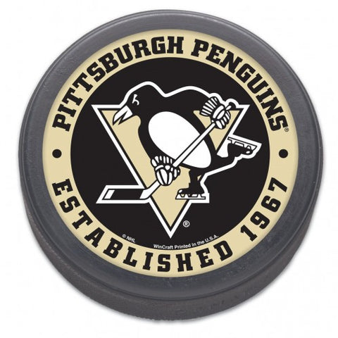 Pittsburgh Penguins Hockey Puck - Est 1967 - Bulk - Team Fan Cave