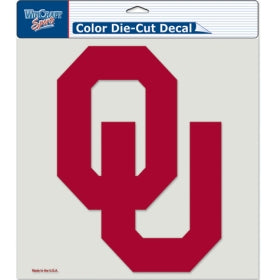 Oklahoma Sooners Decal 8x8 Die Cut Color