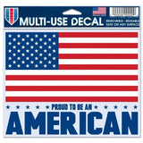American Flag Decal 5x6 Multi Use Color - Special Order - Team Fan Cave