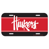 Nebraska Cornhuskers License Plate - Team Fan Cave