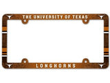 Texas Longhorns License Plate Frame - Full Color
