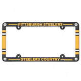 Pittsburgh Steelers License Plate Frame Plastic Full Color Style