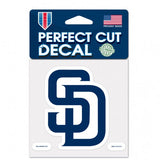 San Diego Padres Decal 4x4 Perfect Cut Color - Team Fan Cave