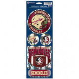 Florida State Seminoles Decal 4x11 Die Cut Prismatic Style New Logo - Team Fan Cave