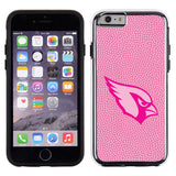 Arizona Cardinals Phone Case Pink Football Pebble Grain Feel iPhone 6 - Team Fan Cave