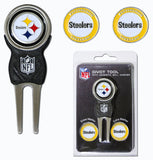 Pittsburgh Steelers Golf Divot Tool with 3 Markers - Team Fan Cave