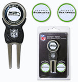 Seattle Seahawks Golf Divot Tool with 3 Markers - Team Fan Cave