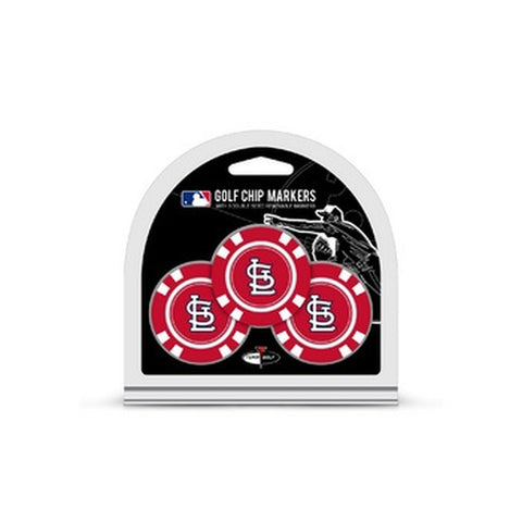 St. Louis Cardinals Golf Chip with Marker 3 Pack