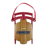 Los Angeles Chargers Ornament Metal Sled San Diego Throwback - Team Fan Cave