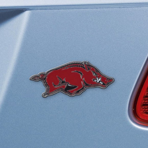Arkansas Razorbacks Auto Emblem Premium Metal Color Special Order