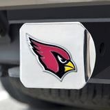 Arizona Cardinals Hitch Cover Color Emblem on Chrome - Team Fan Cave