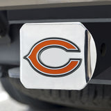 Chicago Bears Hitch Cover Color Emblem on Chrome - Team Fan Cave