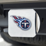 Tennessee Titans Hitch Cover Color Emblem on Chrome