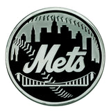 New York Mets Auto Emblem Premium Metal Chrome - Team Fan Cave