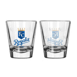 Kansas City Royals Shot Glass - 2 Pack Satin Etch-0