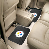 Pittsburgh Steelers Car Mat Heavy Duty Vinyl Rear Seat 2 Pack