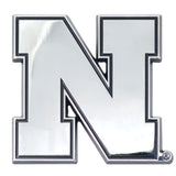 Nebraska Cornhuskers Auto Emblem Premium Metal Chrome - Team Fan Cave