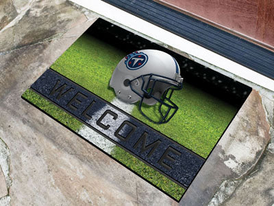 Tennessee Titans Door Mat 18x30 Welcome Crumb Rubber - Team Fan Cave