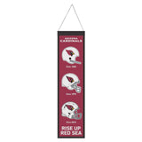 Arizona Cardinals Banner Wool 8x32 Heritage Evolution Design-0