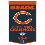 Chicago Bears Banner Wool 24x38 Dynasty Champ Design-0