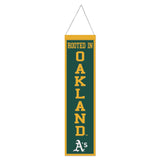 Oakland Athletics Banner Wool 8x32 Heritage Slogan Design - Special Order-0