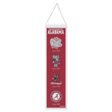 Alabama Crimson Tide Banner Wool 8x32 Heritage Evolution Design