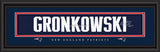 New England Patriots Rob Gronkowski Print - Signature 8"x24" - Team Fan Cave