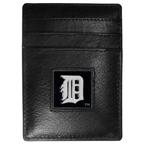 Detroit Tigers Wallet Leather Money Clip Card Holder - Team Fan Cave