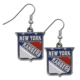 New York Rangers Dangle Earrings - Team Fan Cave