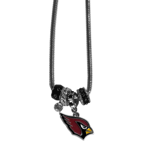 Arizona Cardinals Necklace Euro Bead Style - Team Fan Cave