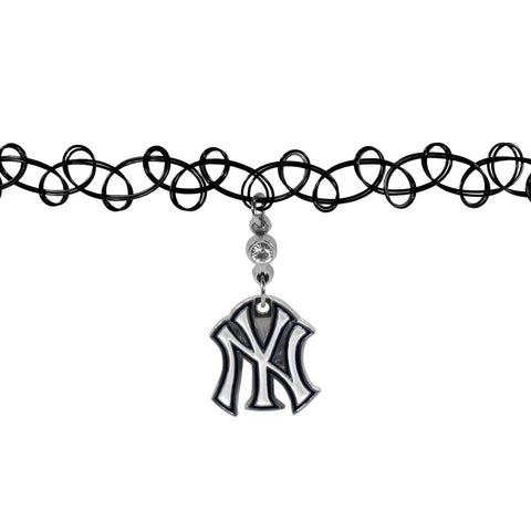 New York Yankees Necklace Knotted Choker - Team Fan Cave