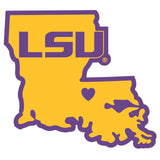 LSU Tigers Decal Home State Pride Style - Special Order-0