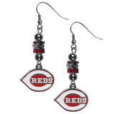 Cincinnati Reds Earrings Fish Hook Post Euro Style - Team Fan Cave