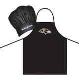 Baltimore Ravens Apron and Chef Hat Set - Team Fan Cave