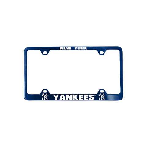 New York Yankees License Plate Frame Laser Cut Blue - Team Fan Cave