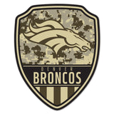 Denver Broncos Sign Wood 11x14 Shield Shape-0
