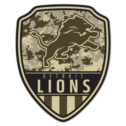 Detroit Lions Sign Wood 11x14 Shield Shape-0